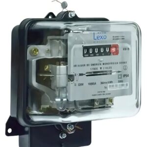Medidor eléctrico monofasico, marca Lexo